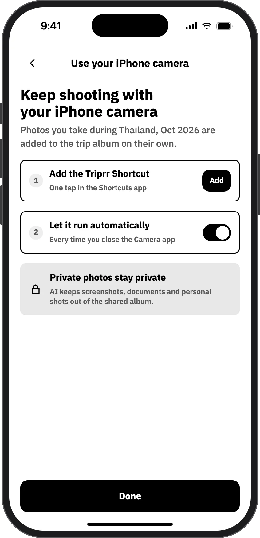 Or keep your iPhone camera